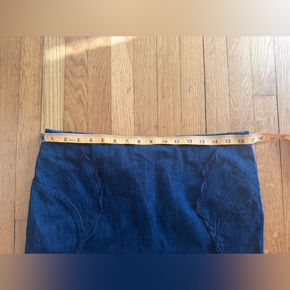 Y2K Vintage Versace Denim Fishtail Skirt - Picture 6 of 9